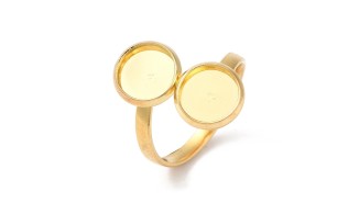 copy of Support bague serpent en acier inoxydable doré plaqué 18K