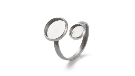 bague double plateau