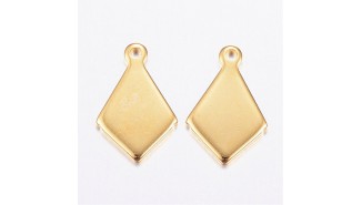 copy of 10 sequins losanges acier 9x7mm
