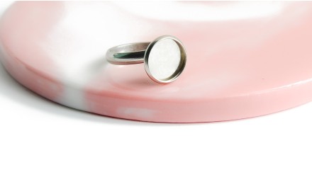 copy of Bague support 10mm acier inoxydable plaqué or 18k