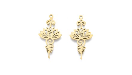 copy of Pendentif unalome en acier 304 argent