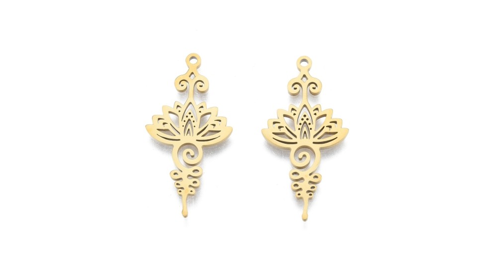 copy of Pendentif unalome en acier 304 argent