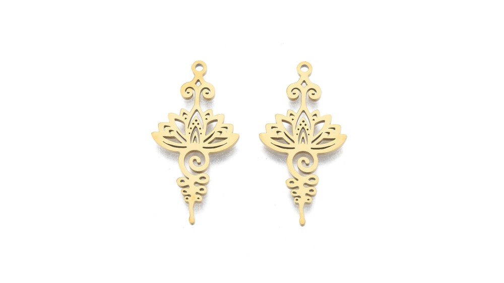 copy of Pendentif unalome en acier 304 argent