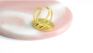 copy of Support bague serpent en acier inoxydable doré plaqué 18K