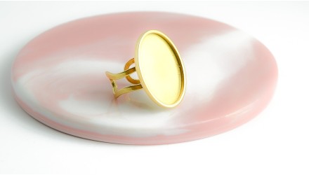 copy of Support bague serpent en acier inoxydable doré plaqué 18K