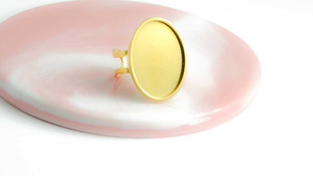 copy of Support bague serpent en acier inoxydable doré plaqué 18K