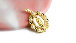 médaillon vierge marie