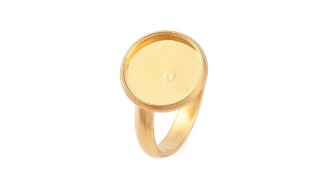 bague acier 18k