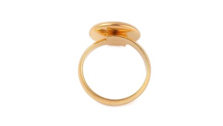 copy of Bague support 10mm acier inoxydable plaqué or 18k
