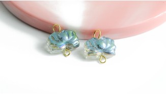 Créez des bijoux uniques avec nos connecteurs fleur de lotus irisés