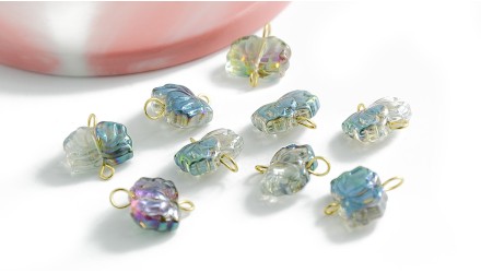 Créez des bijoux uniques avec nos connecteurs fleur de lotus irisés