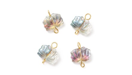 Créez des bijoux uniques avec nos connecteurs fleur de lotus irisés
