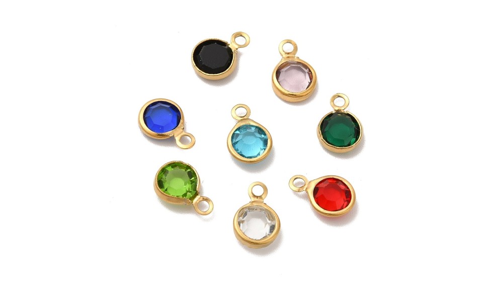 copy of Pendentif branche feuillage en laiton plaqué or 18k