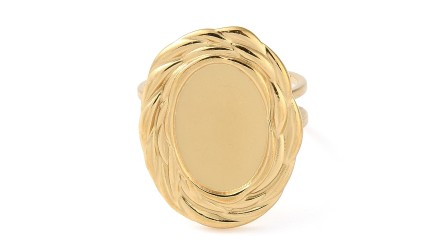 copy of Support bague lichen en acier inoxydable 304 plaqué or 18k