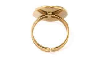 copy of Support bague lichen en acier inoxydable 304 plaqué or 18k
