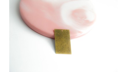 copy of Pendentif tag en laiton couleur bronze