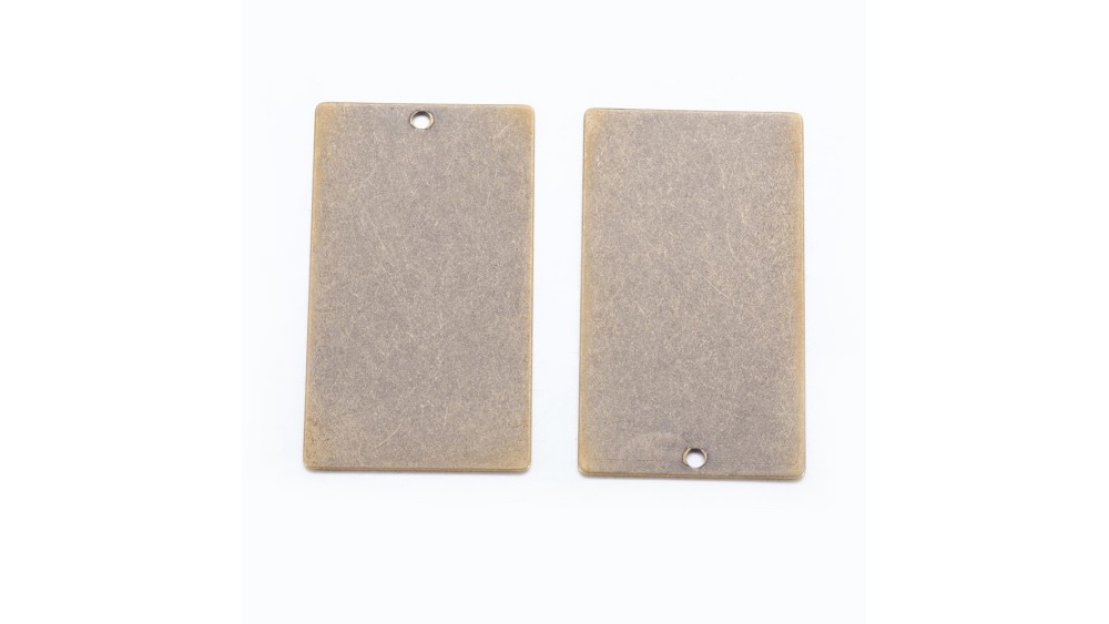 copy of Pendentif tag en laiton couleur bronze