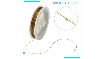 fil cable doré