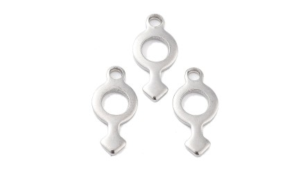 copy of Pendentifs x 10 signe masculin en acier inoxydable plaqué or 18k