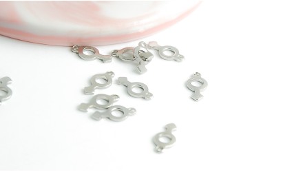 copy of Pendentifs x 10 signe masculin en acier inoxydable plaqué or 18k