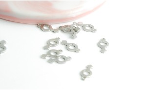 copy of Pendentifs x 10 signe masculin en acier inoxydable plaqué or 18k