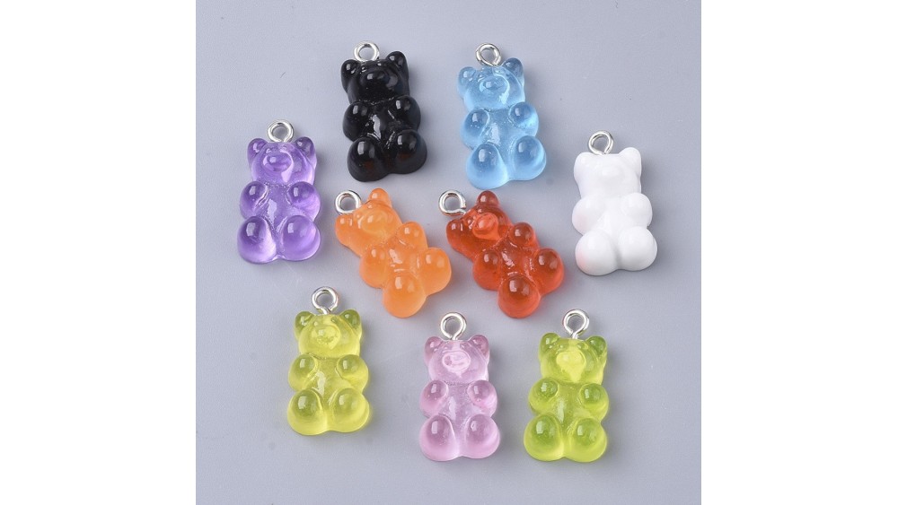 pendentif résine ours