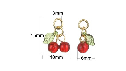 copy of Pendentif ourson en résine multicolore x 10