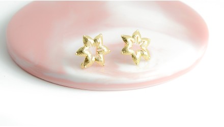 puce fleur or