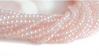 copy of Perles  toupies à facettes 3x2.5mm rose AB toupie verre 2mm perle à facettes roses