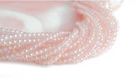 perles 4mm rose