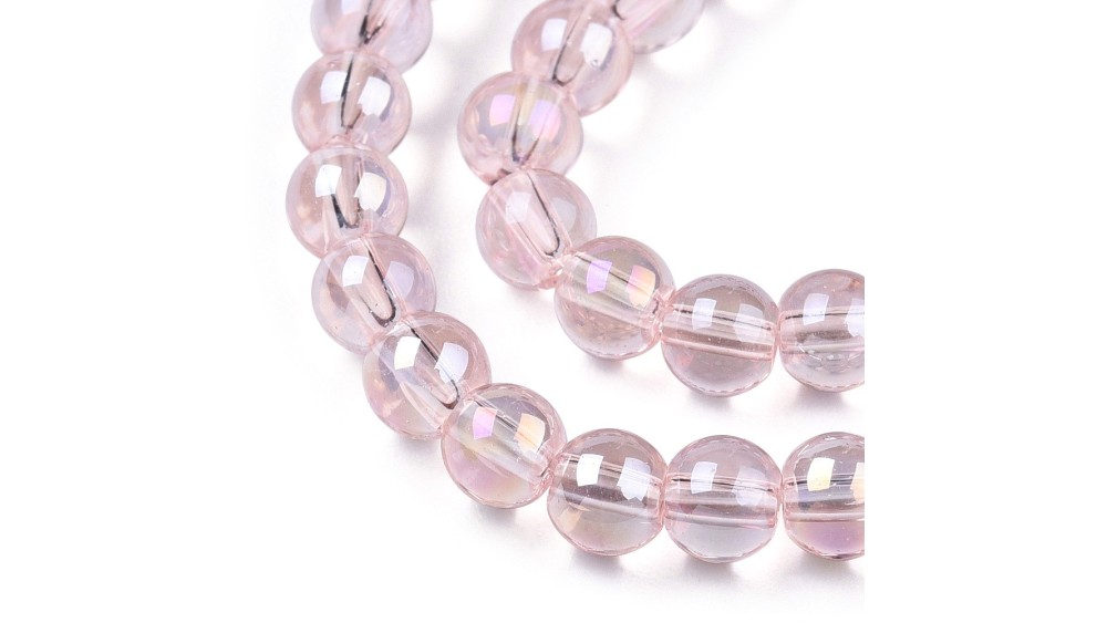 copy of Perles  toupies à facettes 3x2.5mm rose AB toupie verre 2mm perle à facettes roses