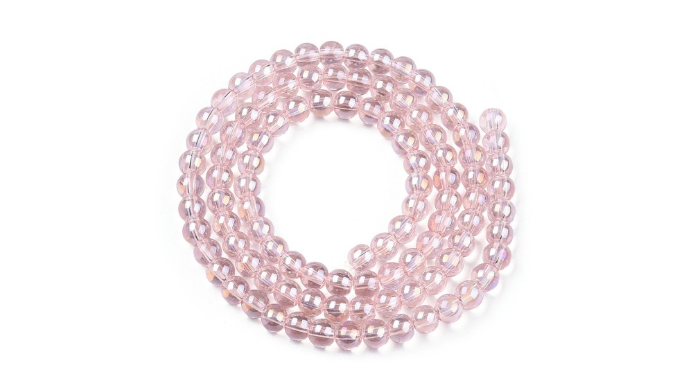 copy of Perles  toupies à facettes 3x2.5mm rose AB toupie verre 2mm perle à facettes roses
