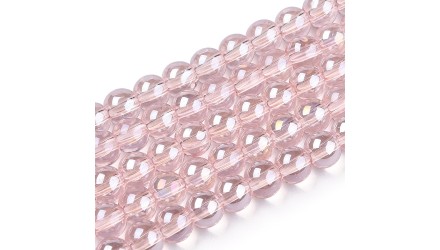 perles 4mm rose poudré