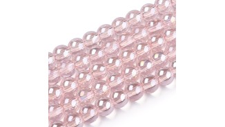 copy of Perles  toupies à facettes 3x2.5mm rose AB toupie verre 2mm perle à facettes roses