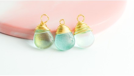 goutte verre verte