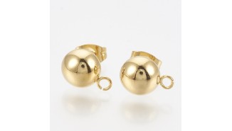 copy of Puces d'oreille en acétate violette x paire