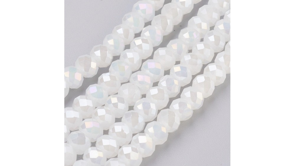 facettes blanches 6mm