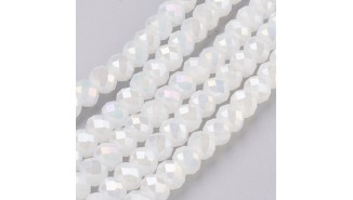 facettes blanches 6mm