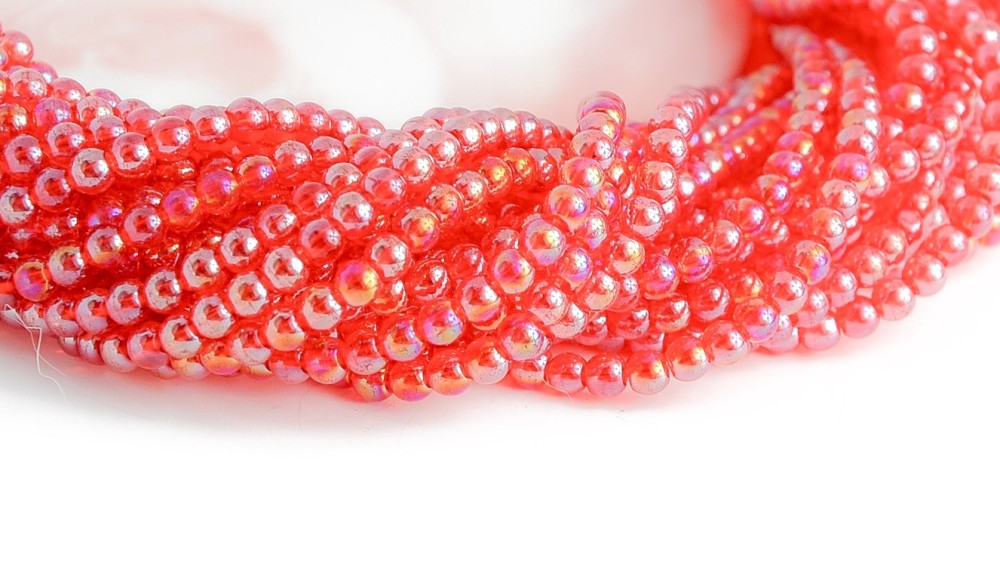 copy of Perles  toupies à facettes 3x2.5mm rose AB toupie verre 2mm perle à facettes roses