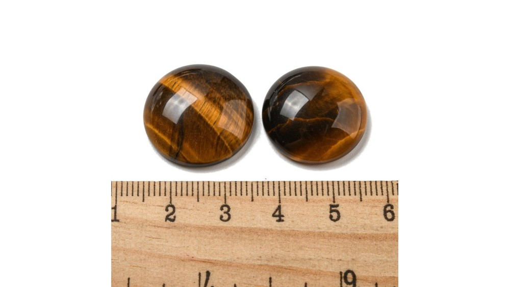 cabochon 20mm œil de tigre