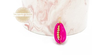 Pendentif Cauris coloré