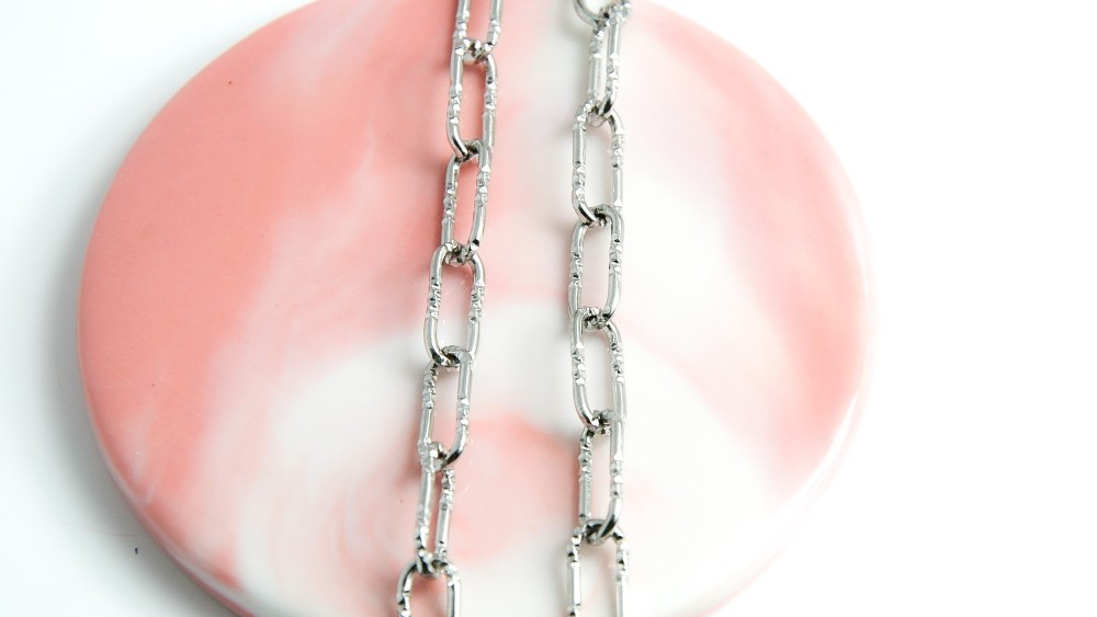 Chaîne acier inoxydable maille trombone