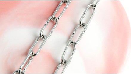 Chaîne acier inoxydable maille trombone