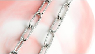 Chaîne acier inoxydable maille trombone