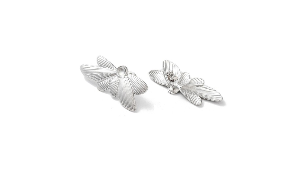 copy of Puces ailes de papillons en acier inoxydable 304