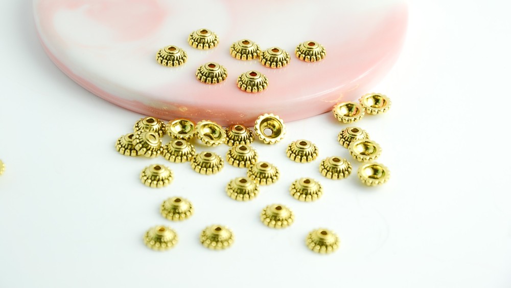 copy of Coupelles pour perles 3mm en laiton doré