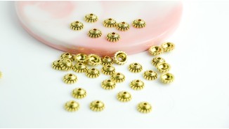 copy of Coupelles pour perles 3mm en laiton doré