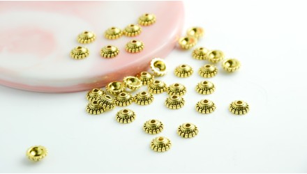copy of Coupelles pour perles 3mm en laiton doré