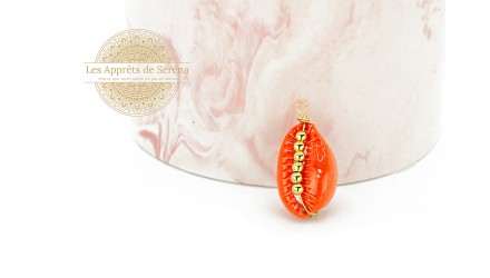 Pendentif Cauris coloré