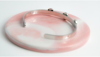 bracelet support cabochon argent